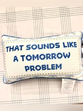 NWT cupcakes, and Cashmere pillow “ that sounds like a tomorrow problem”